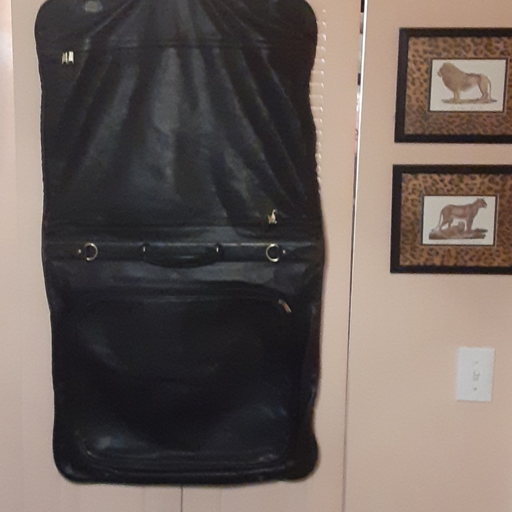 Coach leather garment bag